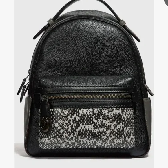 Coach Black Leather Backpack - Picture 13 of 13